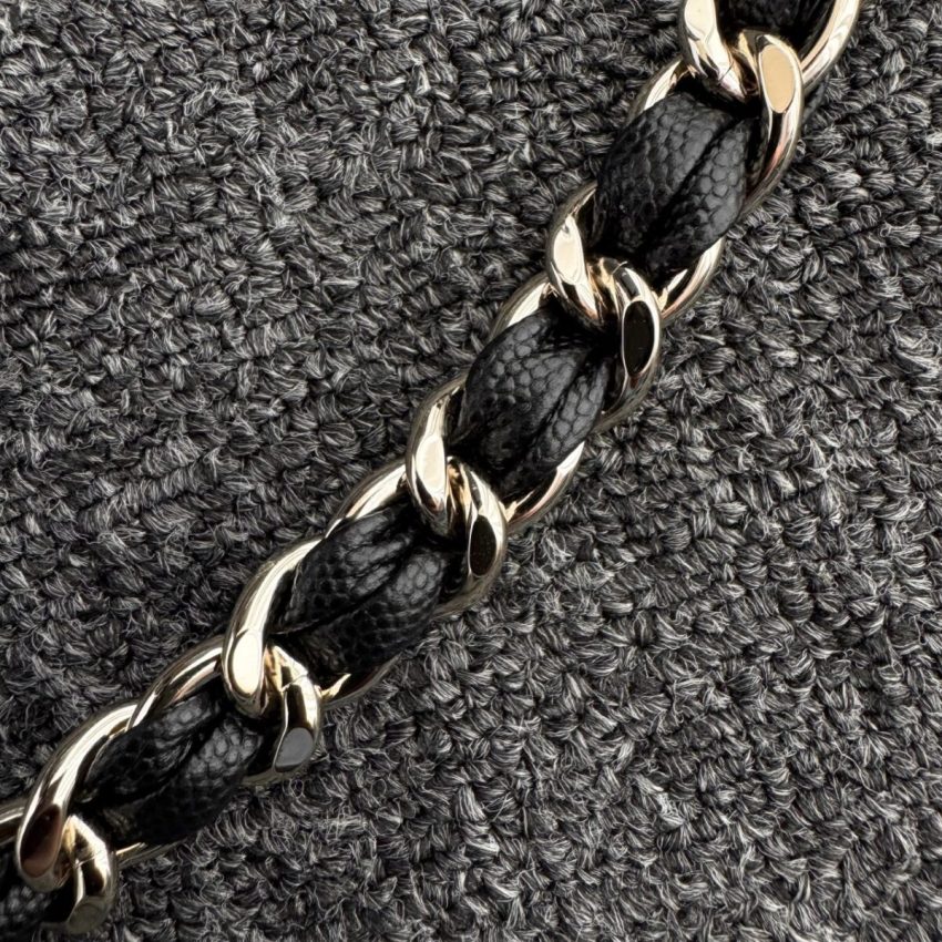 Replica CHANEL 24p Dumpling Bag Black - authentic-look luxury purse replica