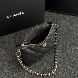 Replica CHANEL 24p Dumpling Bag Black - premium 1:1 fake handbag model