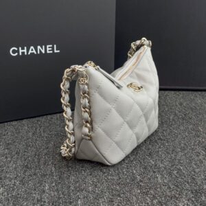 Replica CHANEL 24p Dumpling Bag Gray - best quality luxury bag dupe