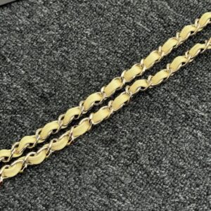 Replica CHANEL Classic Flap 17cm Yellow - near-authentic luxury replica handbag