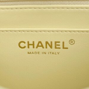 Replica CHANEL Classic Flap 17cm Yellow - 1:1 designer replica handbag