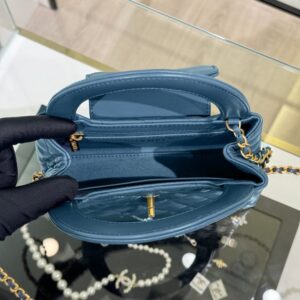 Replica CHANEL 23k Kelly Grey-Blue - best quality luxury bag dupe