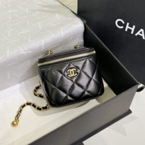 Replica CHANEL 23P Lipstick Ball Black - high-accuracy replica luxury purse
