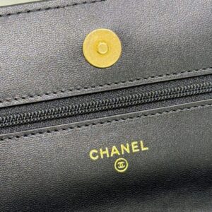 Replica CHANEL 19 Wallet on Chain Black - 1:1 designer replica handbag