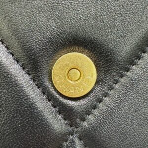 Replica CHANEL 19 Wallet on Chain Black - top-rated replica designer bag