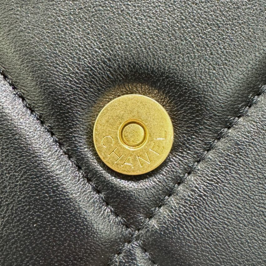 Replica CHANEL 19 Wallet on Chain Black - top-rated replica designer bag