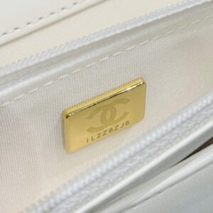 Replica CHANEL 19 Wallet on Chain White - 1:1 designer replica handbag