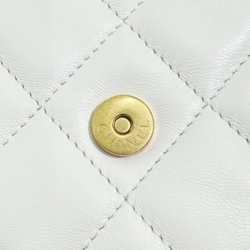 Replica CHANEL 24c Baguette Bag White - top-tier luxury replica shoulder bag