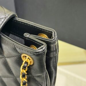 Replica CHANEL 24c Round Shoulder Bag Black - premium 1:1 fake handbag model