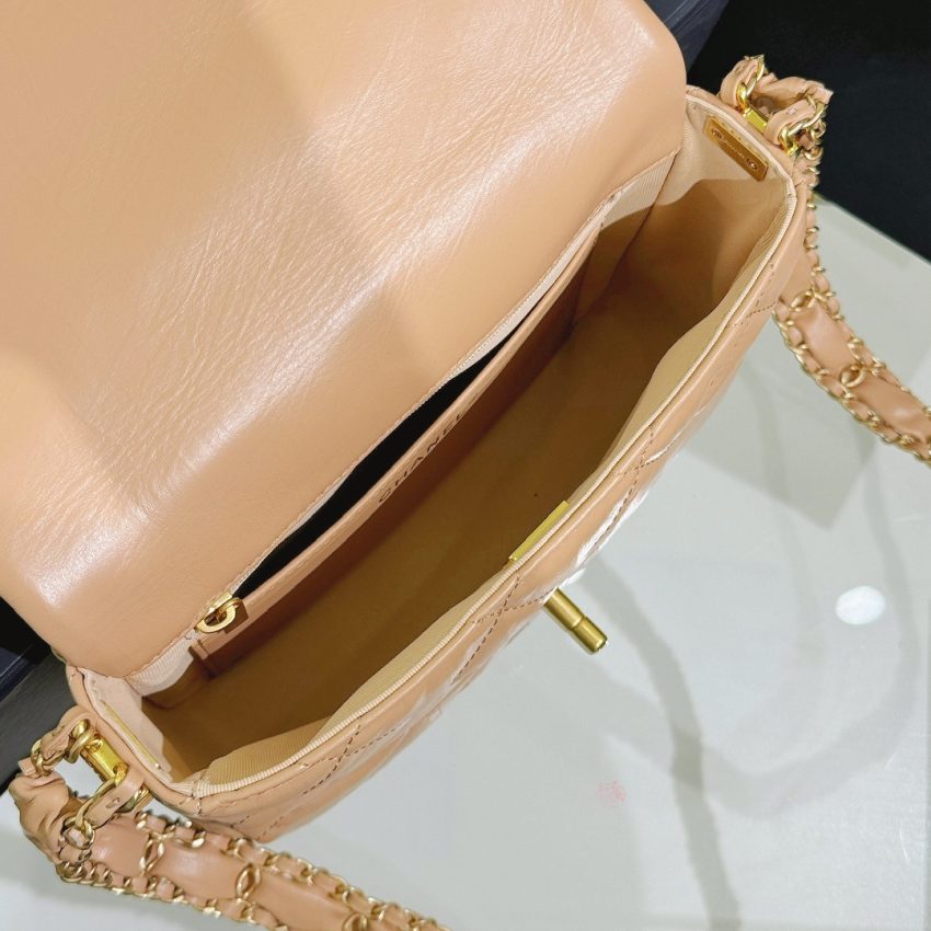 Replica CHANEL 19 Mini Flap Caramel Bag - best-selling designer handbag dupe