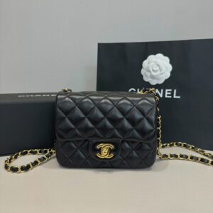 Replica CHANEL Classic Flap 17cm Gold - top-rated replica designer bag