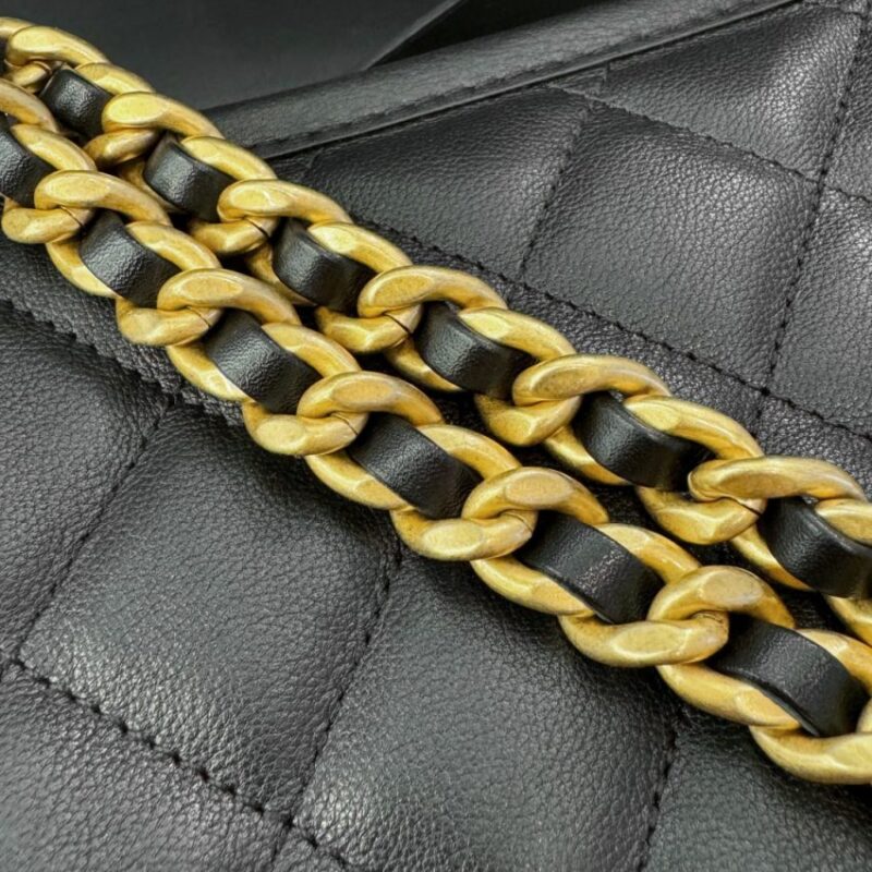 Replica CHANEL 24s Hobo Black - best quality luxury bag dupe