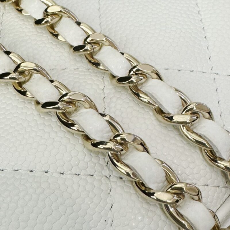 Replica CHANEL 23P Kelly Handle White - top-rated replica designer bag