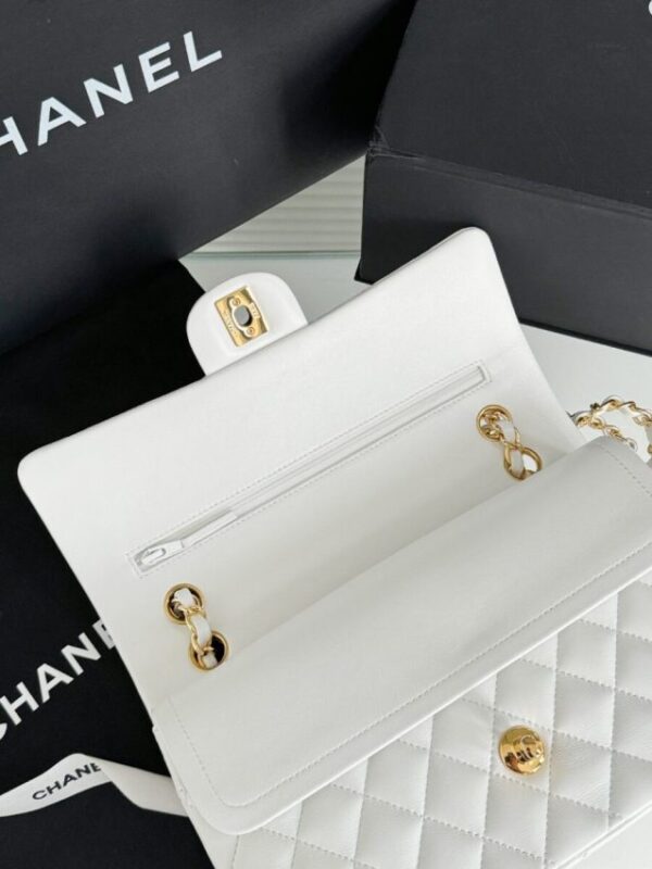 Replica CHANEL Classic Flap 25cm White - premium 1:1 fake handbag model