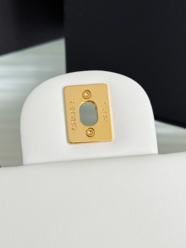 Replica CHANEL Classic Flap 25cm White - elite superclone designer purse