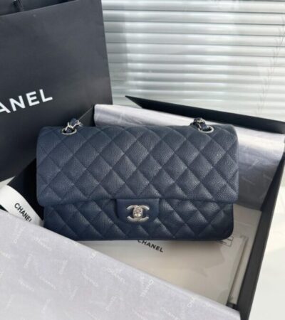 Replica CHANEL Classic Flap 25cm Dark Blue - elite superclone designer purse