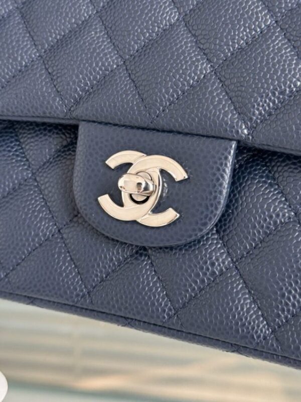 Replica CHANEL Classic Flap 25cm Dark Blue - premium 1:1 fake handbag model