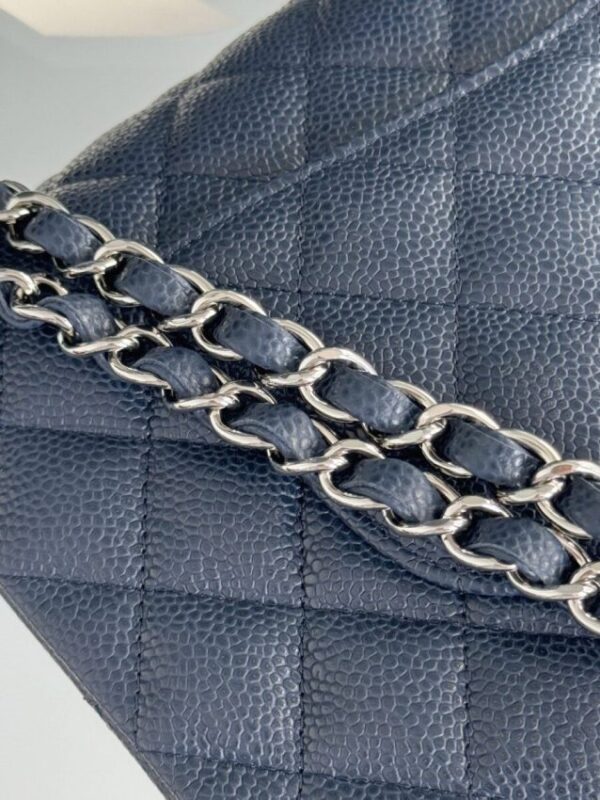 Replica CHANEL Classic Flap 25cm Dark Blue - premium 1:1 fake handbag model