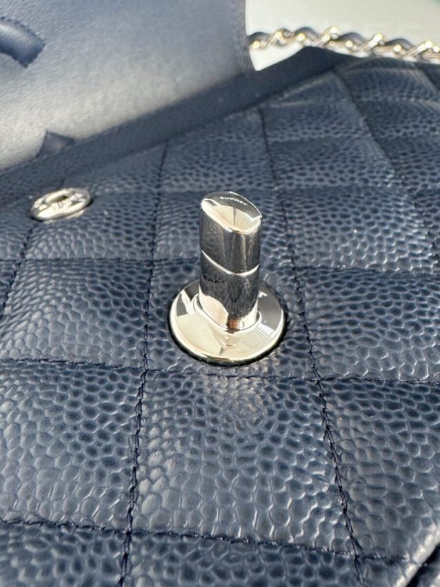 Replica CHANEL Classic Flap 25cm Dark Blue - elite superclone designer purse