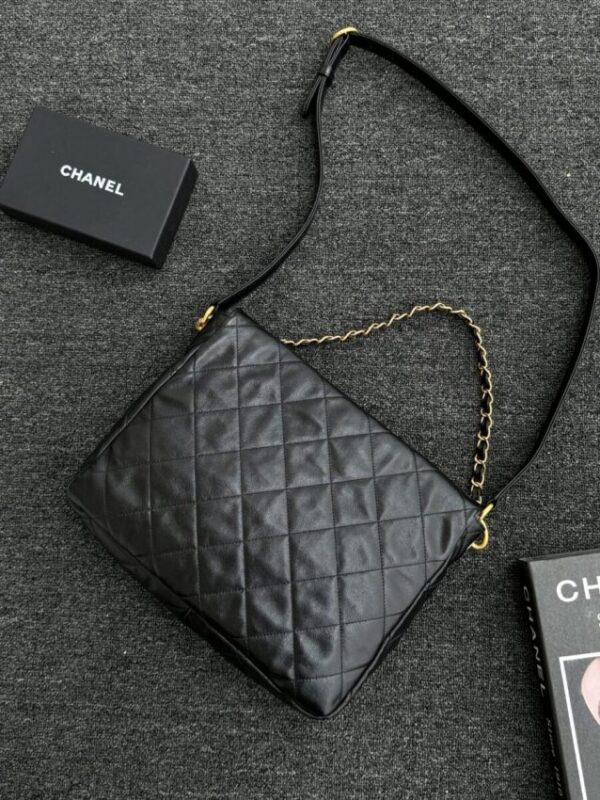 Replica CHANEL 24p Postman Bag Small Black - best quality luxury bag dupe
