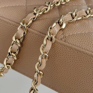 Replica CHANEL 23P Kelly Handle Milk Tea - top-tier luxury replica shoulder bag