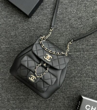 Replica CHANEL 23C Backpack Small Black - best quality luxury bag dupe