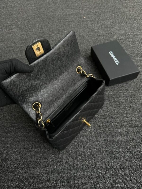 Replica CHANEL Classic Flap 20cm Black Caviar - elite superclone designer purse
