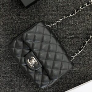 Replica CHANEL Classic Flap 17cm Silver - top-tier luxury replica shoulder bag
