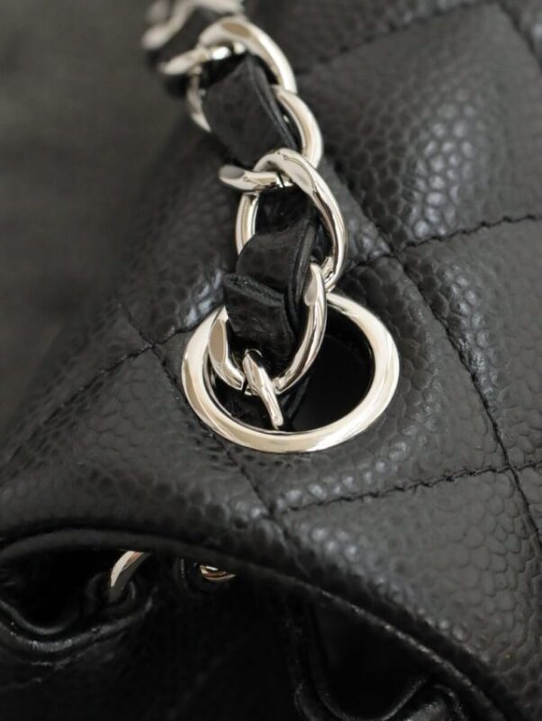 Replica CHANEL Classic Flap 17cm Silver - best quality luxury bag dupe