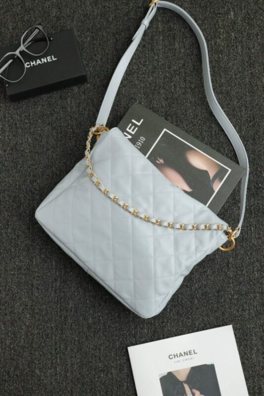 Replica CHANEL 24p Postman Small Light Blue - ultra-realistic fake designer tote