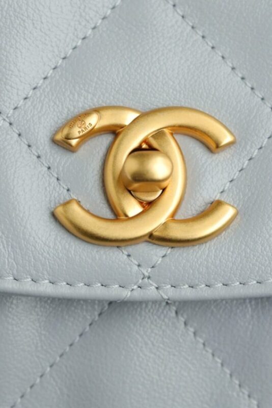 Replica CHANEL 24p Postman Small Light Blue - 1:1 designer replica handbag