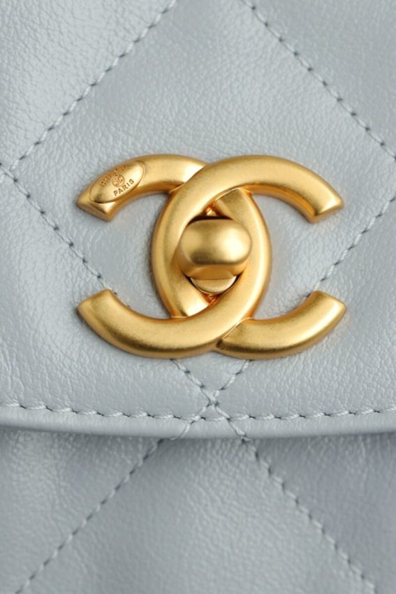 Replica CHANEL 24p Postman Small Light Blue - 1:1 designer replica handbag
