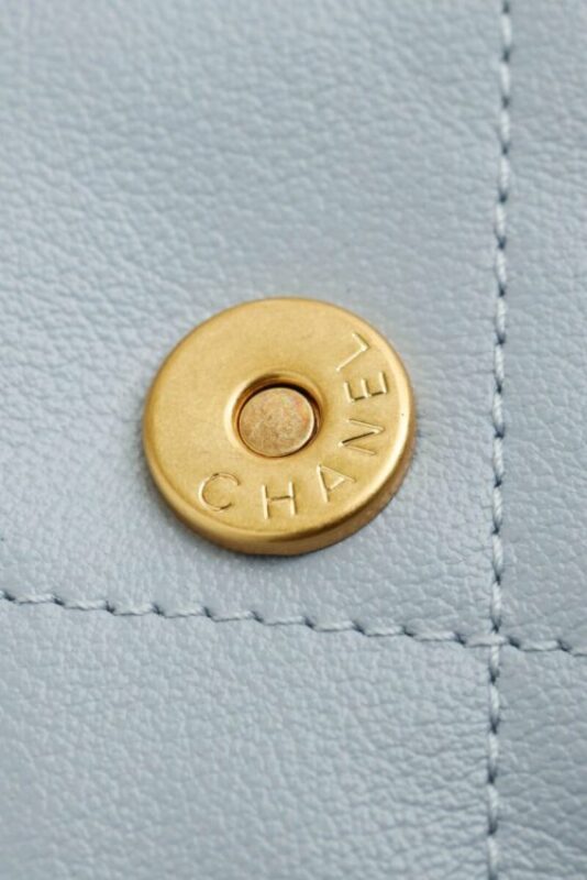 Replica CHANEL 24p Postman Small Light Blue - near-authentic luxury replica handbag