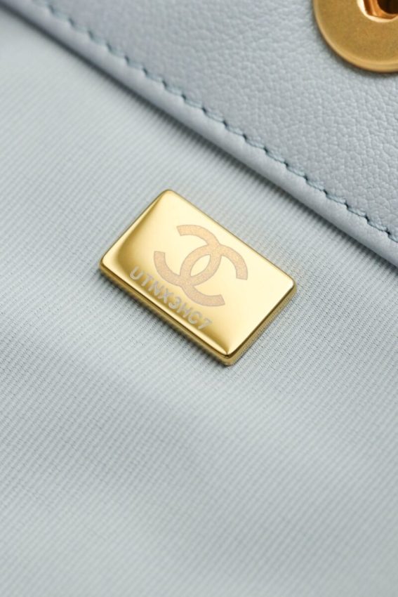 Replica CHANEL 24p Postman Small Light Blue - high-accuracy replica luxury purse