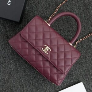 Replica CHANEL 23P Coco Burgundy - elite superclone designer purse