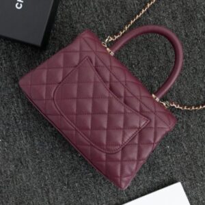 Replica CHANEL 23P Coco Burgundy - top-tier luxury replica shoulder bag