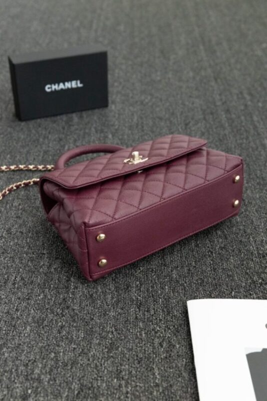 Replica CHANEL 23P Coco Burgundy - near-authentic luxury replica handbag