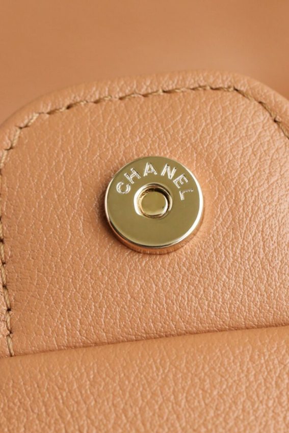 Replica CHANEL 23A Backpack Small Caramel - 1:1 designer replica handbag