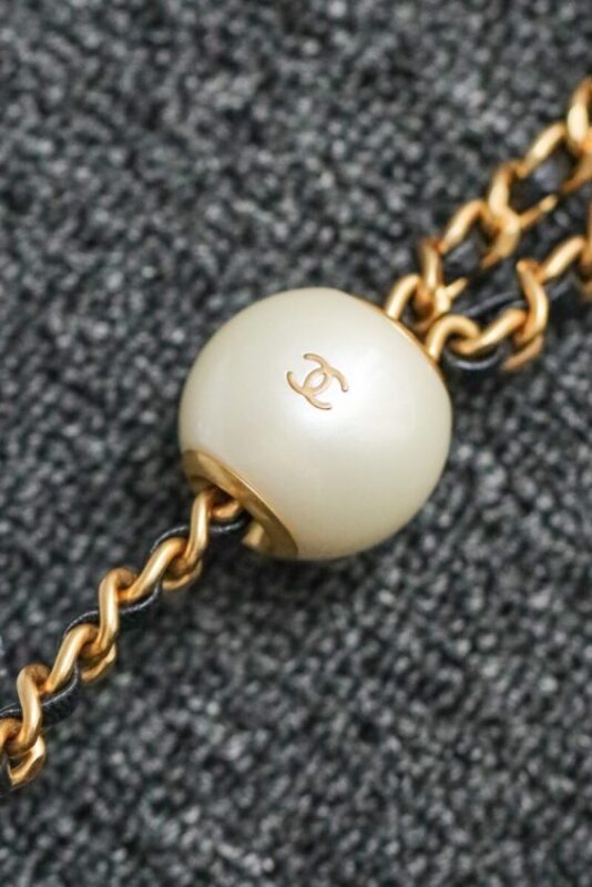 Replica CHANEL CF Double Pearl Black - high-quality designer bag clone