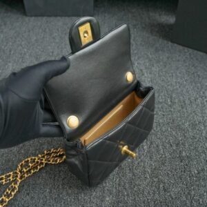 Replica CHANEL CF Double Pearl Black - premium 1:1 fake handbag model