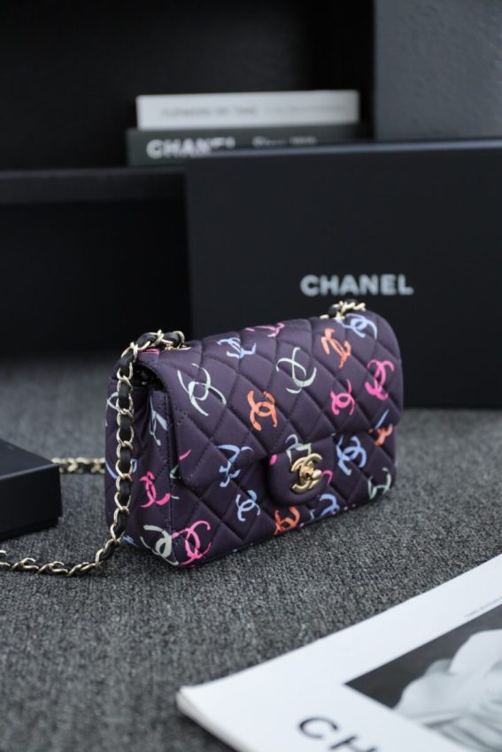 Replica CHANEL 24s Graffiti Classic Flap Mini - top-rated replica designer bag