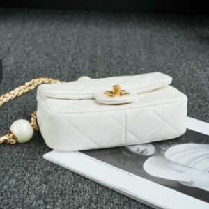 Replica CHANEL CF Double Pearl White - 1:1 designer replica handbag