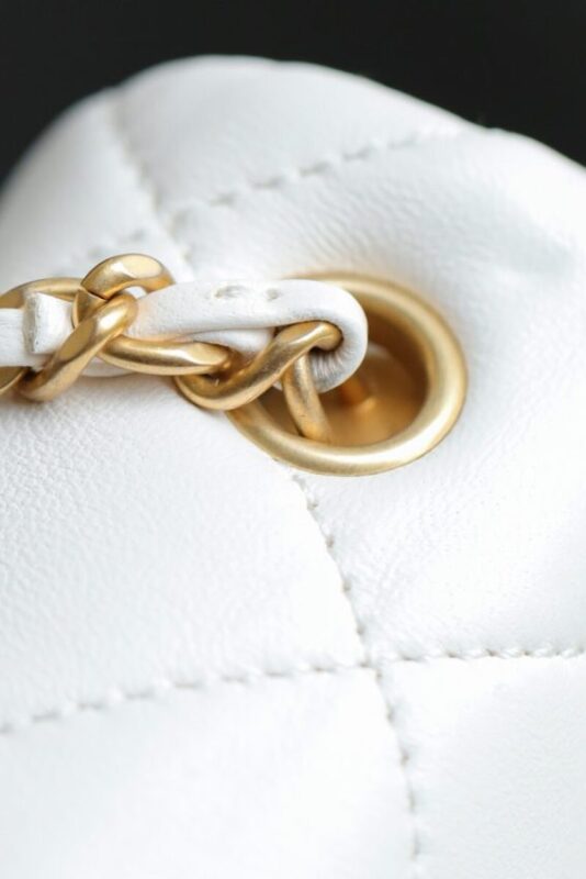 Replica CHANEL CF Double Pearl White - premium 1:1 fake handbag model