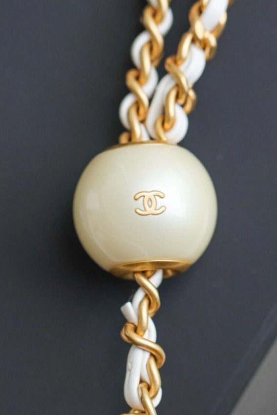 Replica CHANEL 24s Double Pearl White - realistic designer-inspired fake bag