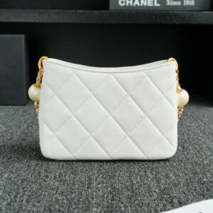 Replica CHANEL 24s Double Pearl White - high-accuracy replica luxury purse