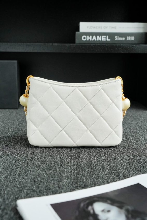 Replica CHANEL 24s Double Pearl White - high-accuracy replica luxury purse