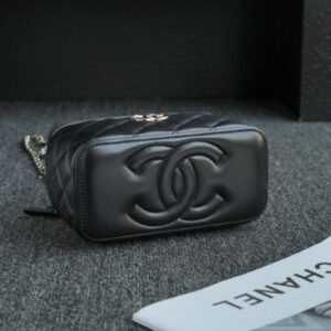 Replica CHANEL 24s Pearl Handle Box Black - high-accuracy replica luxury purse