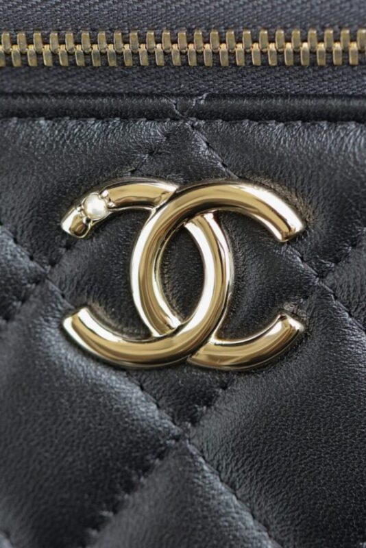 Replica CHANEL 24s Pearl Handle Box Black - top-rated replica designer bag