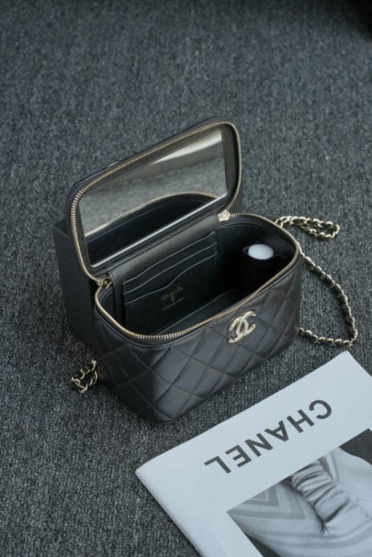 Replica CHANEL 24s Pearl Handle Box Black - best-selling designer handbag dupe