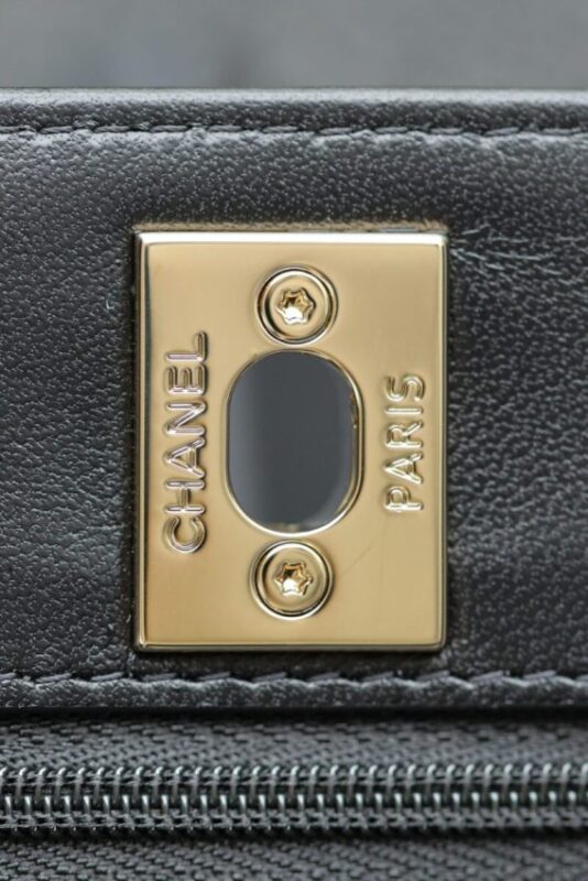 Replica CHANEL 24s Pearl Handle Black - top-rated replica designer bag